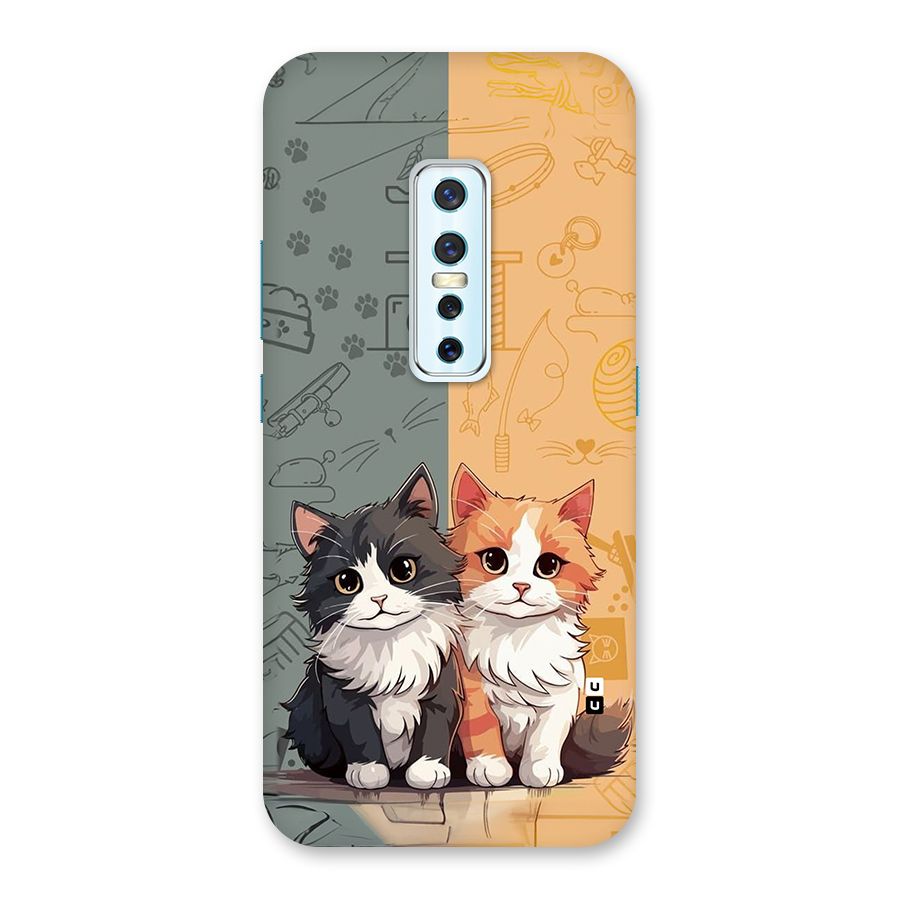 Cute Lovely Cats Back Case for Vivo V17 Pro
