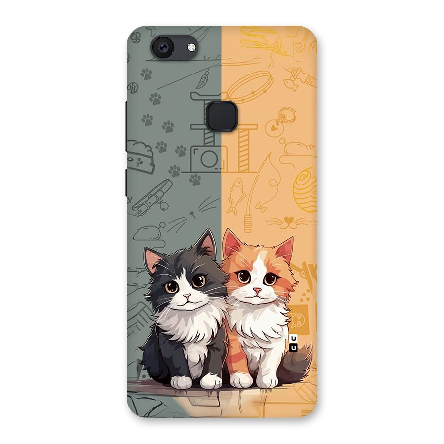Cute Lovely Cats Back Case for Vivo V7 Plus