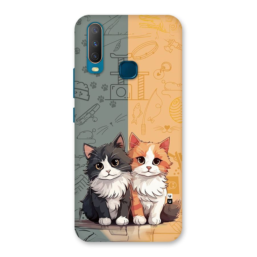 Cute Lovely Cats Back Case for Vivo Y11
