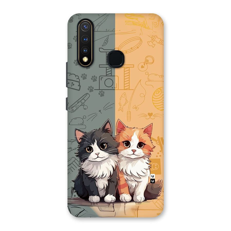 Cute Lovely Cats Back Case for Vivo Y19