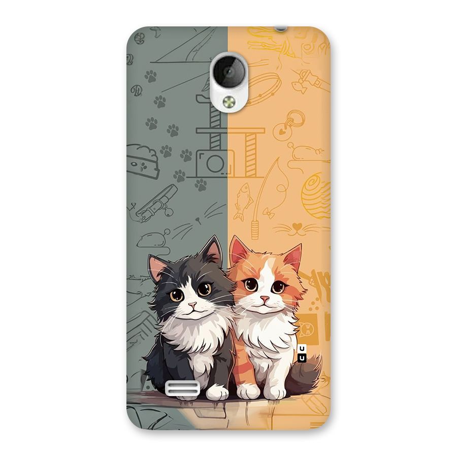 Cute Lovely Cats Back Case for Vivo Y21