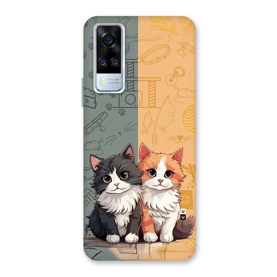 Cute Lovely Cats Back Case for Vivo Y31