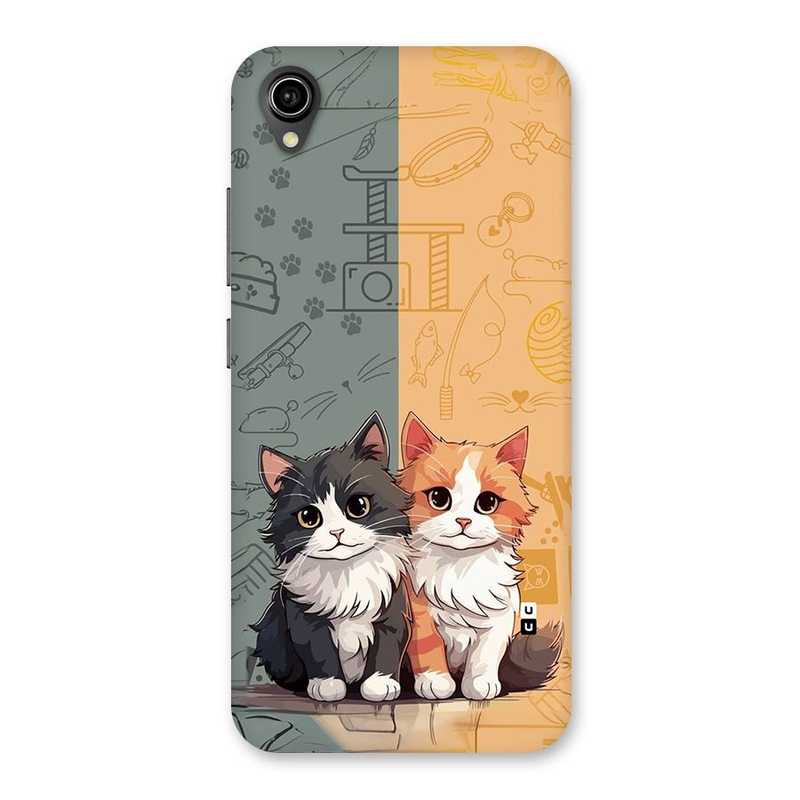 Cute Lovely Cats Back Case for Vivo Y90