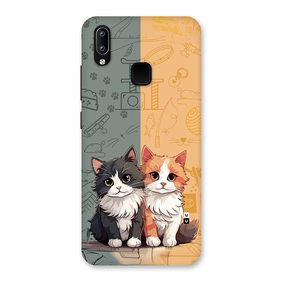 Cute Lovely Cats Back Case for Vivo Y93