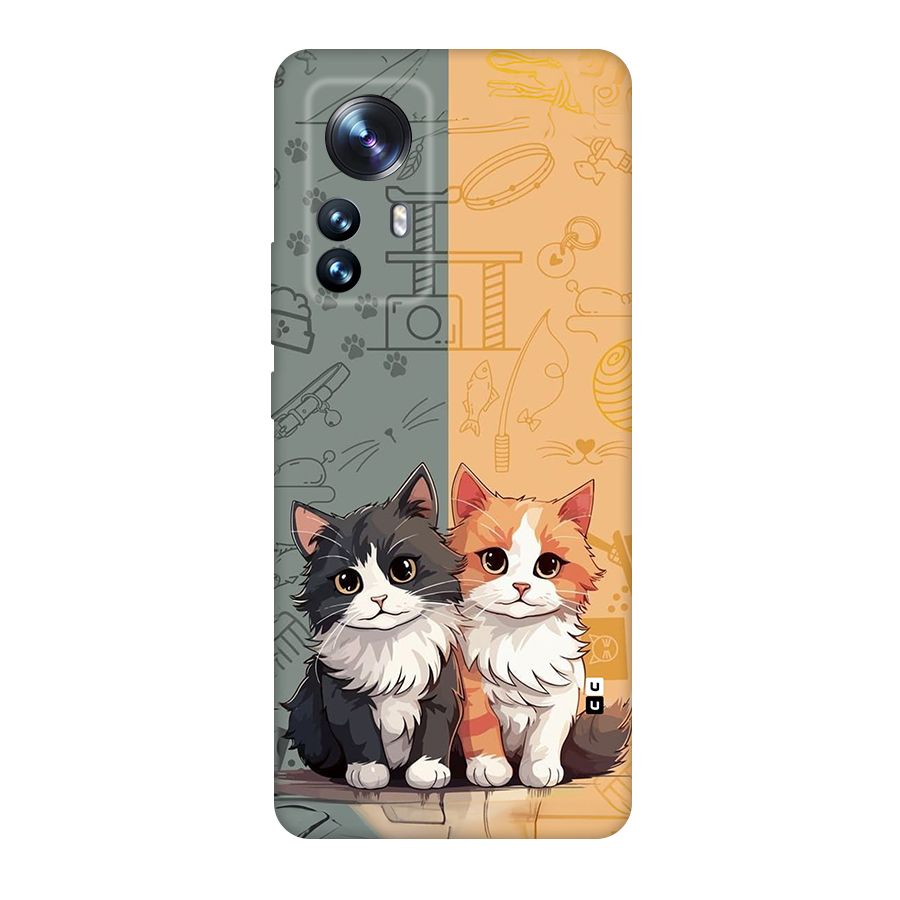 Cute Lovely Cats Back Case for Xiaomi 12 Pro