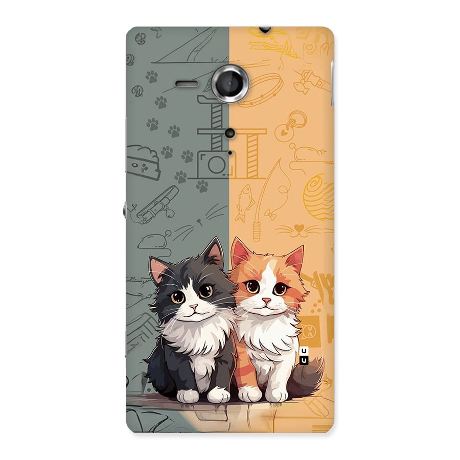 Cute Lovely Cats Back Case for Xperia Sp