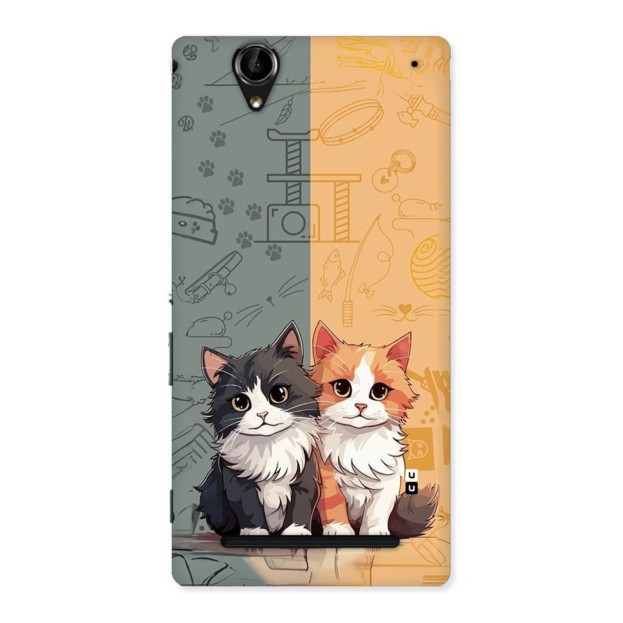 Cute Lovely Cats Back Case for Xperia T2