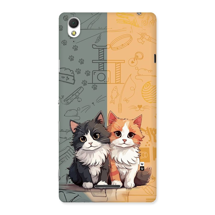 Cute Lovely Cats Back Case for Xperia T3