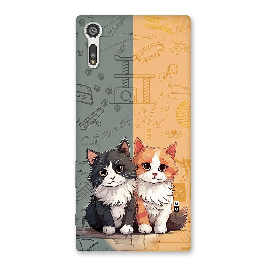 Cute Lovely Cats Back Case for Xperia XZ