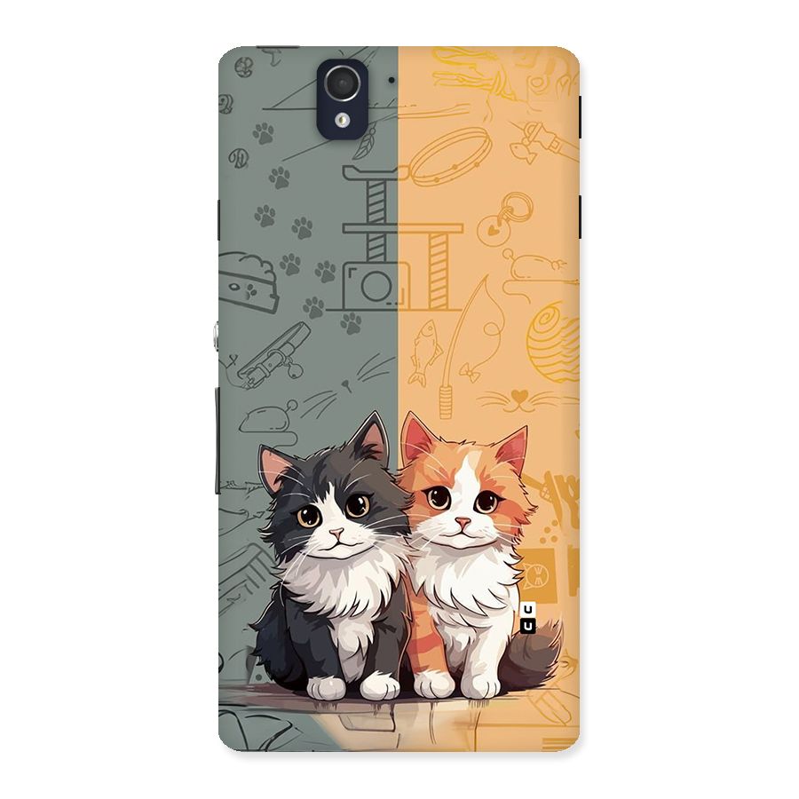 Cute Lovely Cats Back Case for Xperia Z