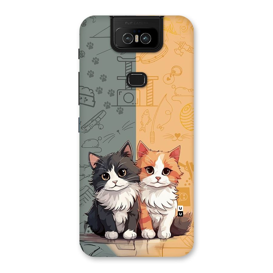 Cute Lovely Cats Back Case for Zenfone 6z