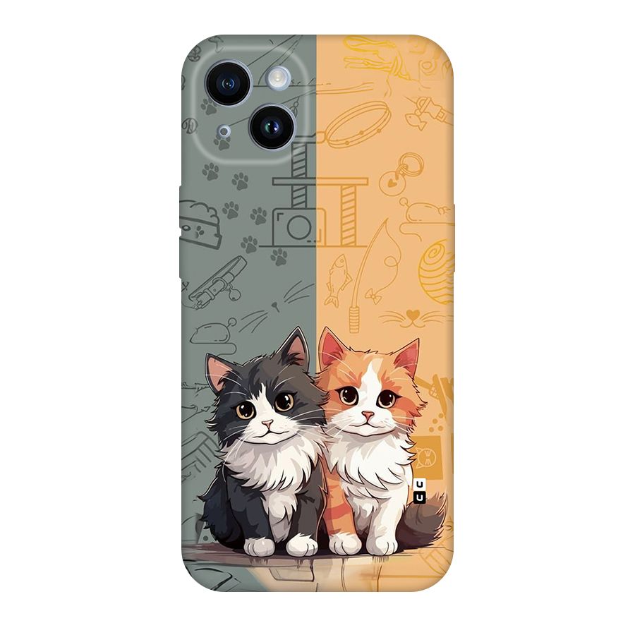 Cute Lovely Cats Back Case for iPhone 14