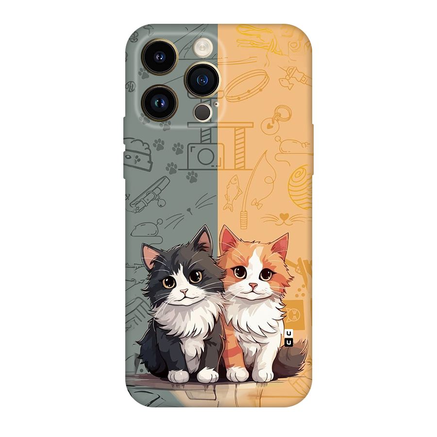 Cute Lovely Cats Back Case for iPhone 14 Pro Max