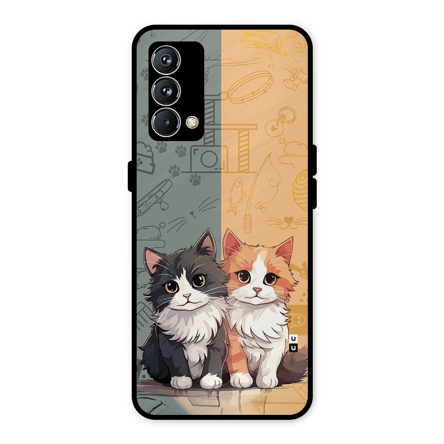 Cute Lovely Cats Metal Back Case for Realme GT Master Edition