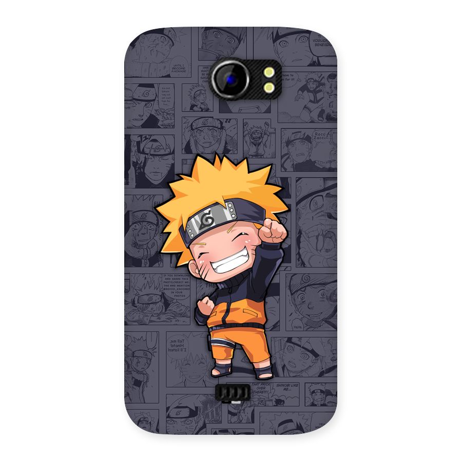 Cute Naruto Uzumaki Back Case for Canvas 2 A110