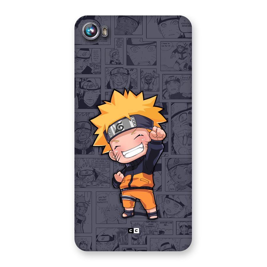 Cute Naruto Uzumaki Back Case for Canvas Fire 4 (A107)