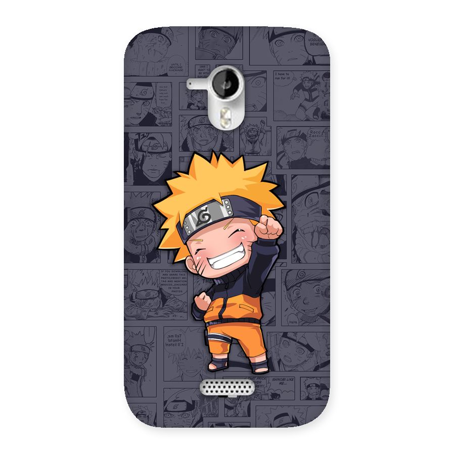Cute Naruto Uzumaki Back Case for Canvas HD A116