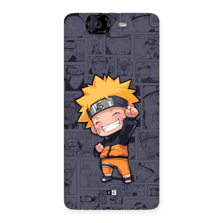 Cute Naruto Uzumaki Back Case for Canvas Knight A350