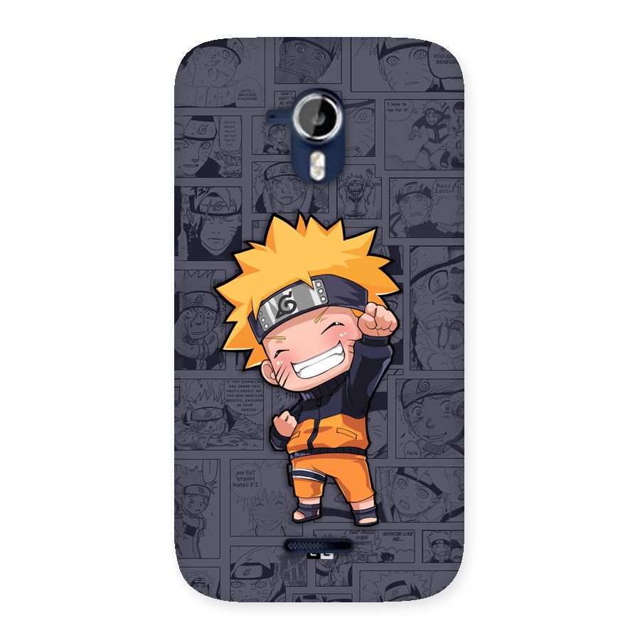Cute Naruto Uzumaki Back Case for Canvas Magnus A117