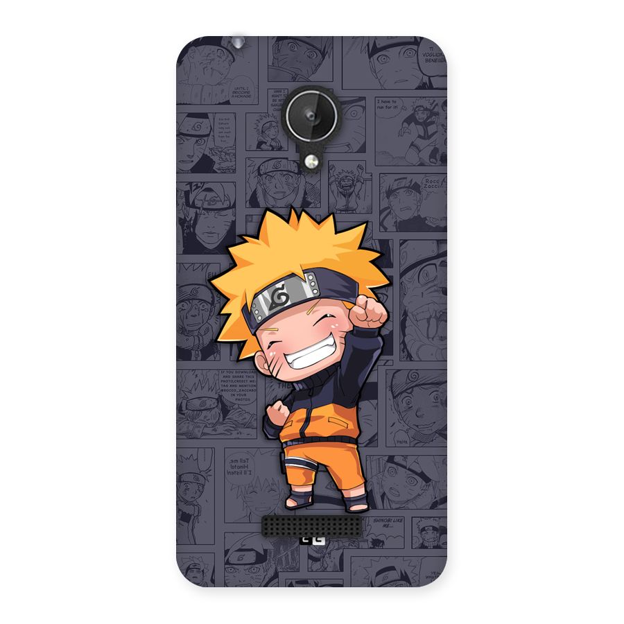 Cute Naruto Uzumaki Back Case for Canvas Spark Q380