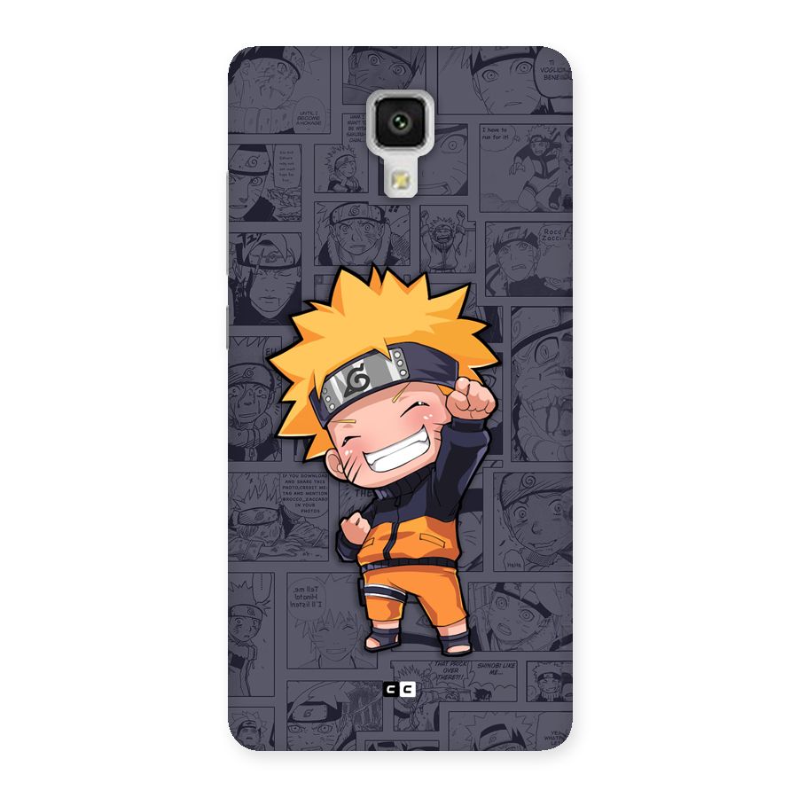 Cute Naruto Uzumaki Back Case for Mi4