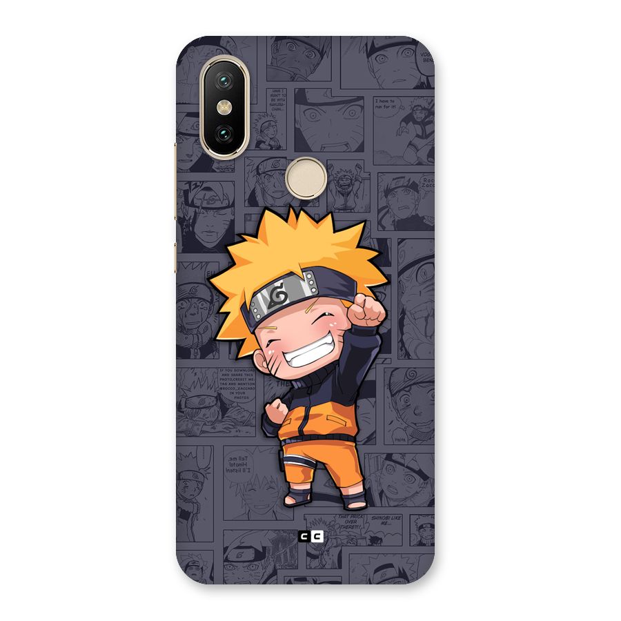 Cute Naruto Uzumaki Back Case for Mi A2