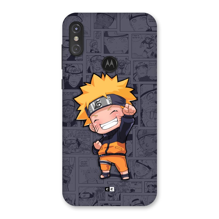 Cute Naruto Uzumaki Back Case for Motorola One Power
