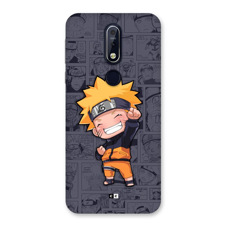 Cute Naruto Uzumaki Back Case for Nokia 7.1