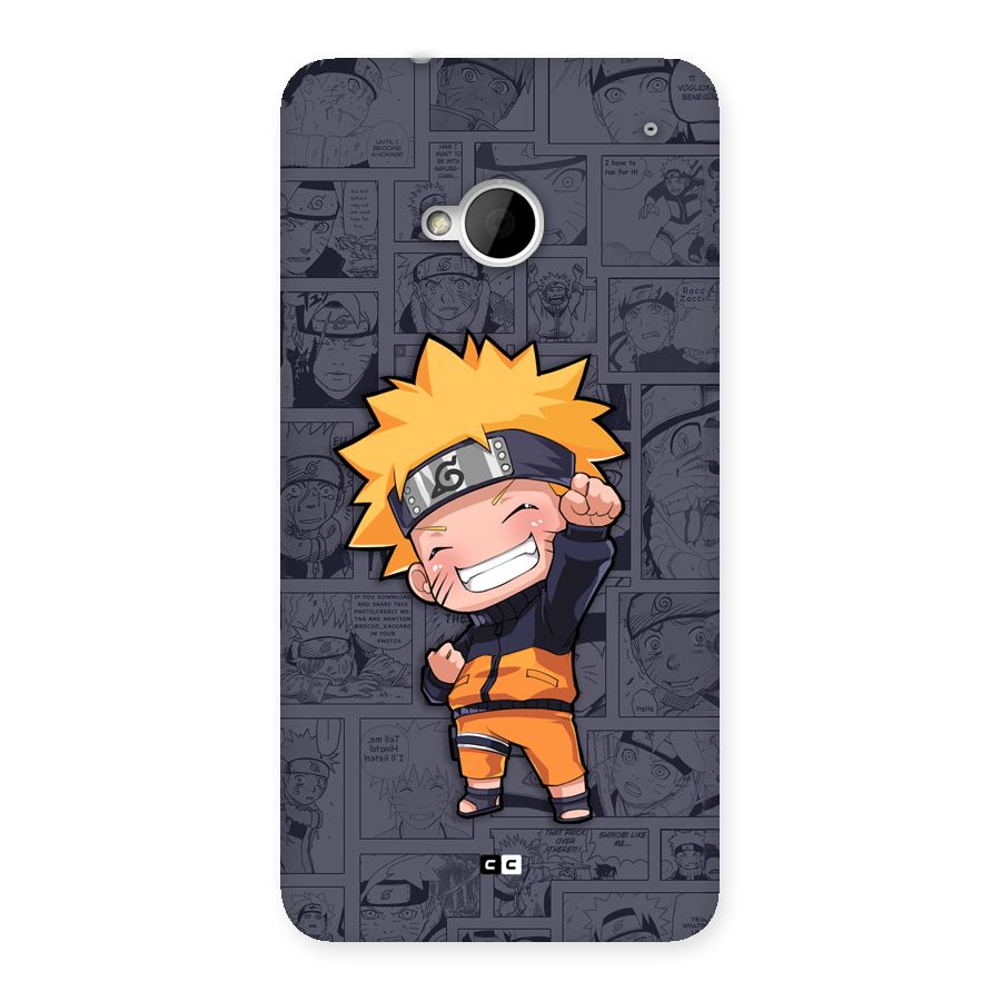 Cute Naruto Uzumaki Back Case for One M7 (Single Sim)