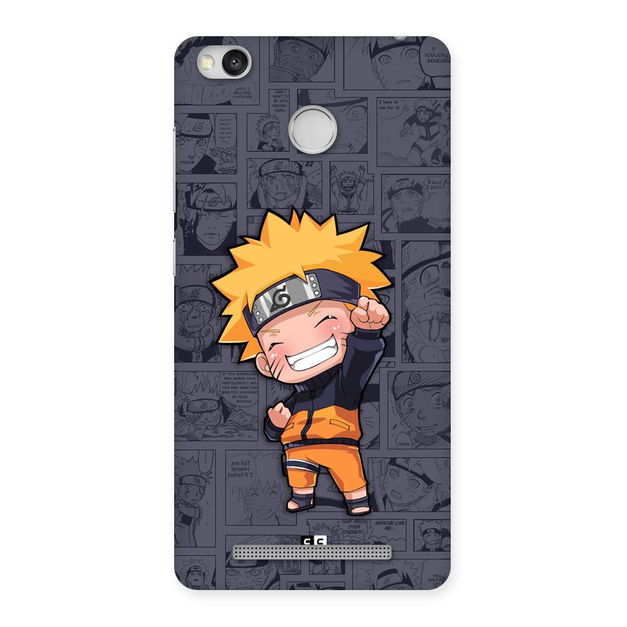Cute Naruto Uzumaki Back Case for Redmi 3S Prime