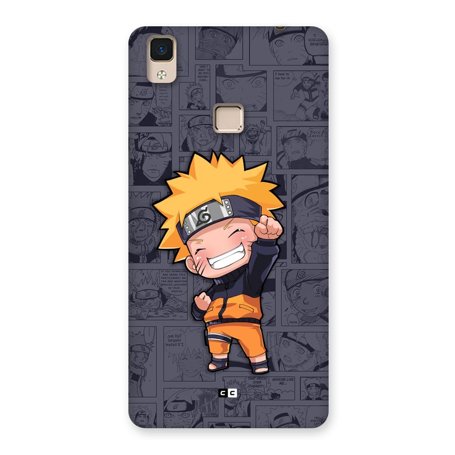 Cute Naruto Uzumaki Back Case for V3 Max
