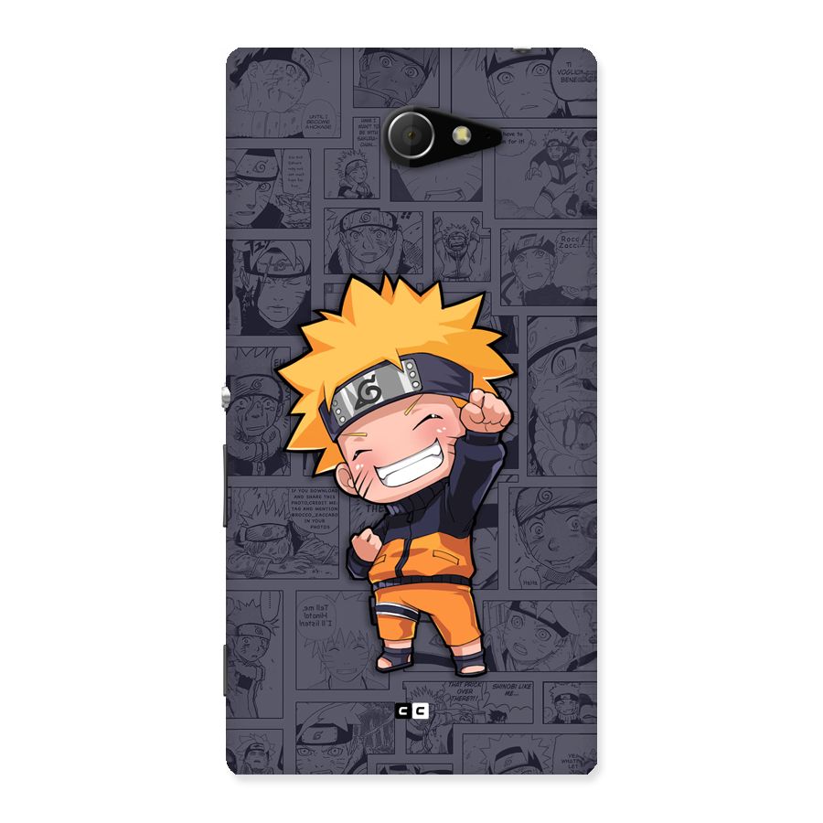 Cute Naruto Uzumaki Back Case for Xperia M2