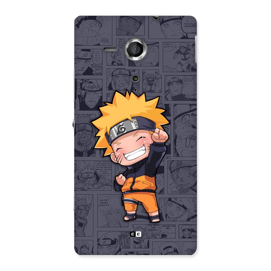 Cute Naruto Uzumaki Back Case for Xperia Sp