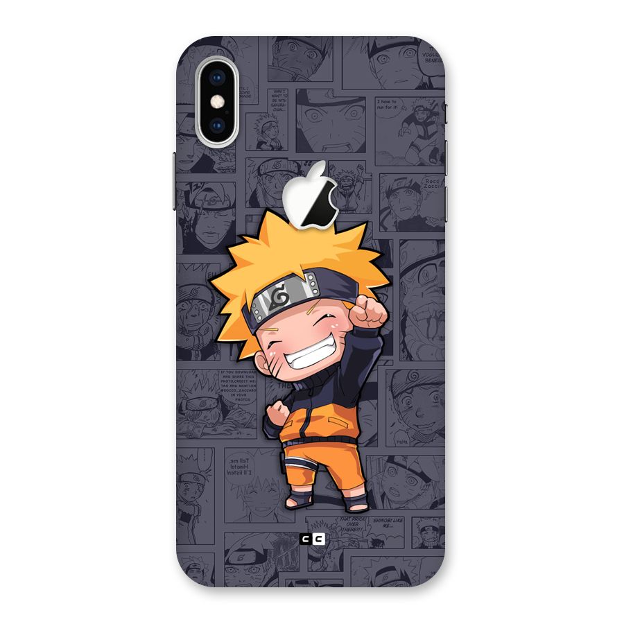 Cute Naruto Uzumaki Back Case for iPhone XS Max Apple Cut
