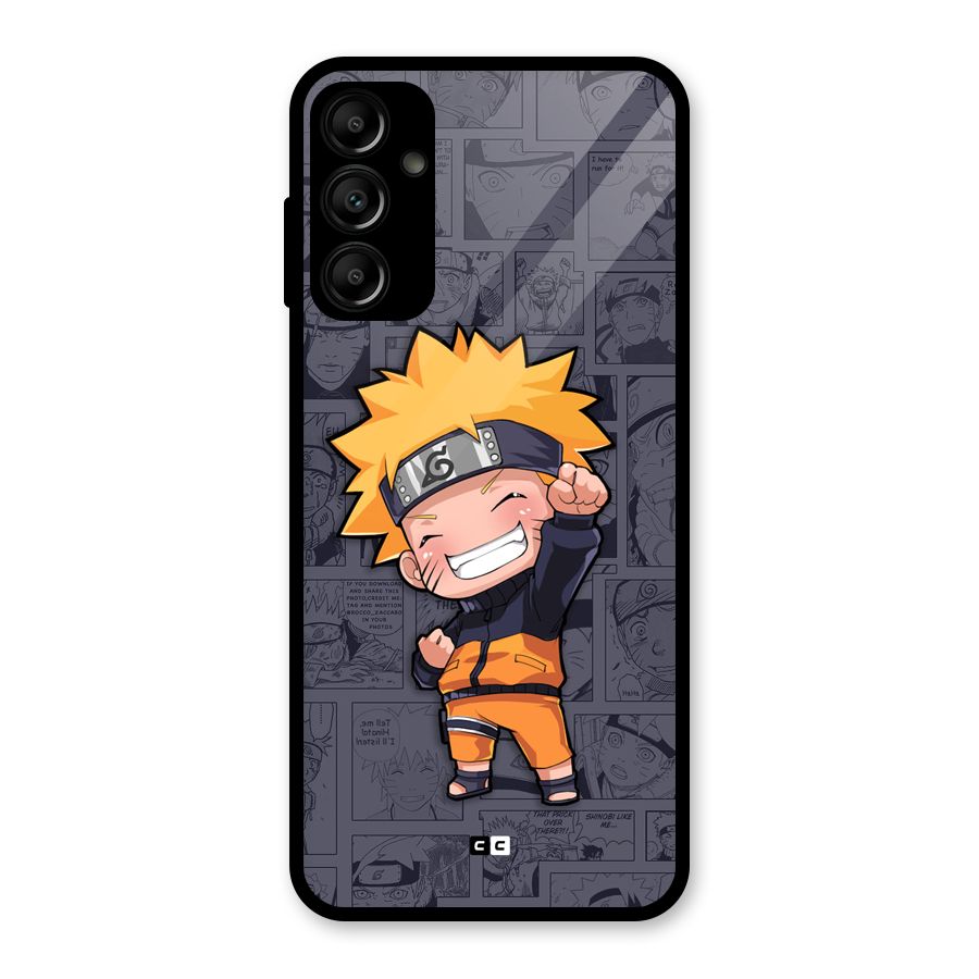 Cute Naruto Uzumaki Glass Back Case for Galaxy A14 5G