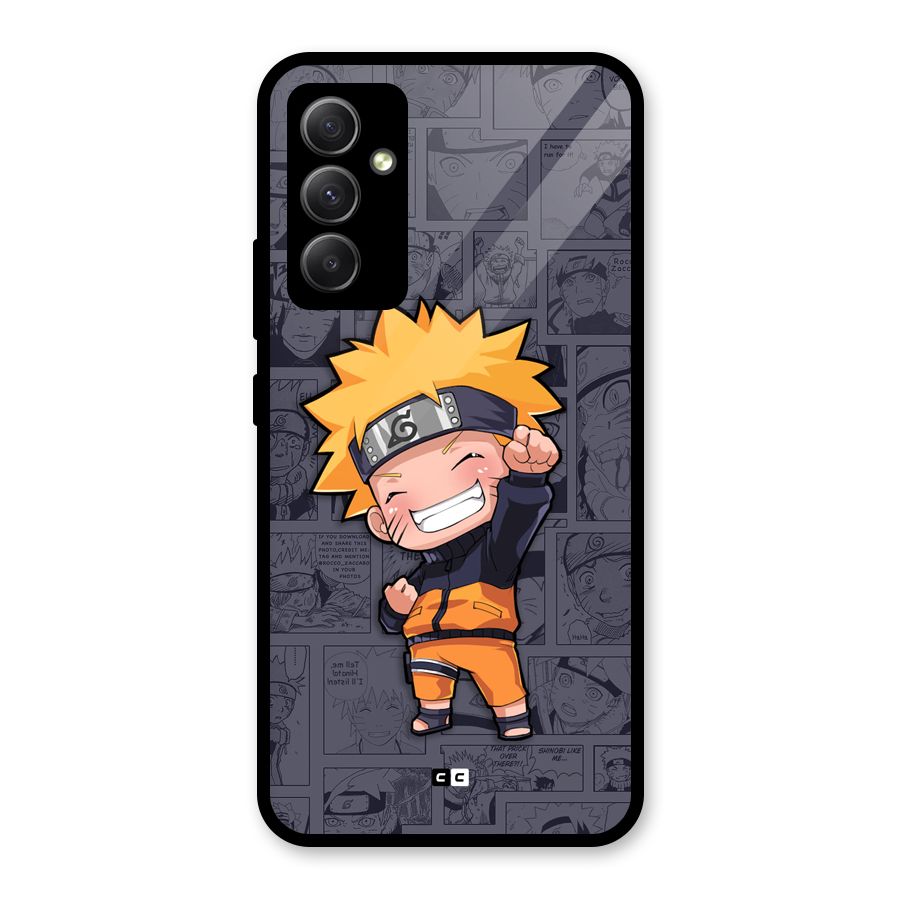 Cute Naruto Uzumaki Glass Back Case for Galaxy A34