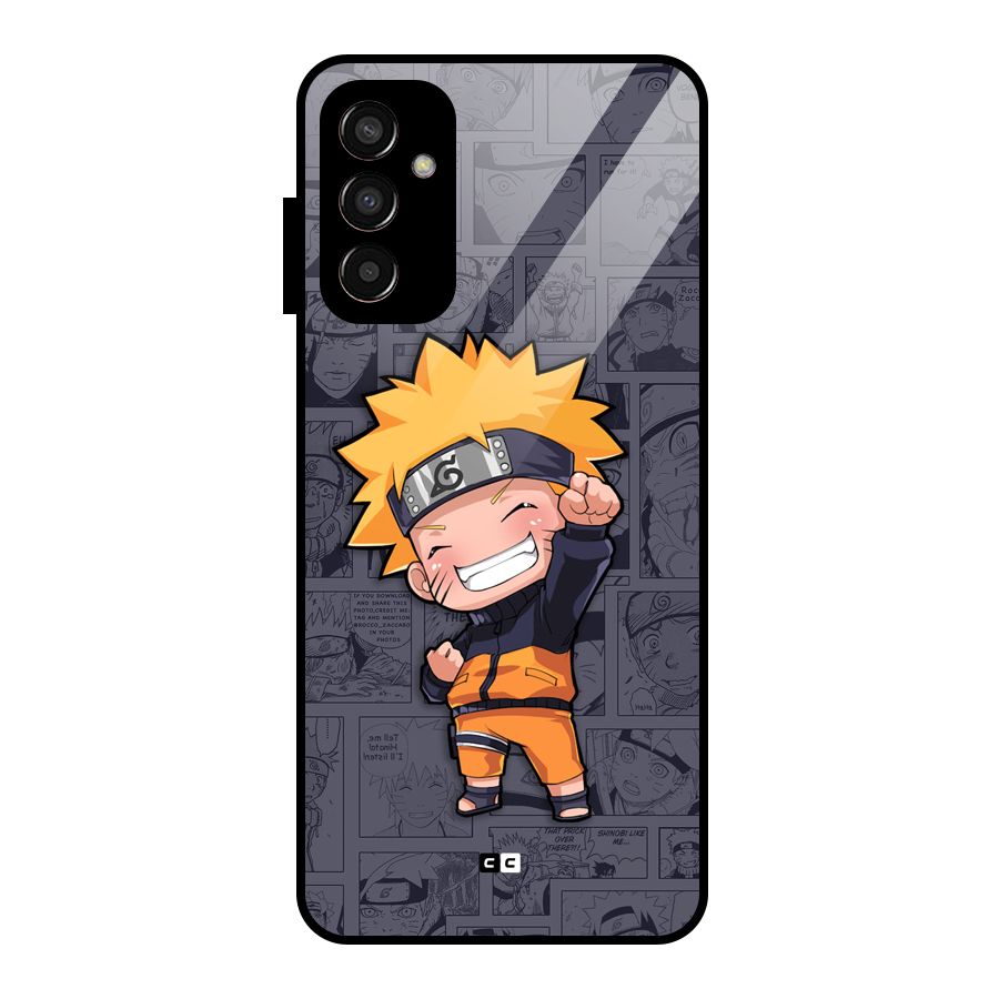 Cute Naruto Uzumaki Glass Back Case for Galaxy F13
