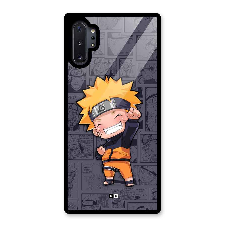 Cute Naruto Uzumaki Glass Back Case for Galaxy Note 10 Plus