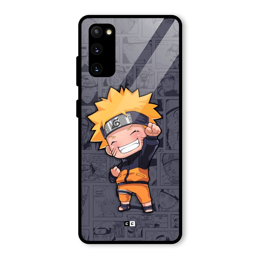 Cute Naruto Uzumaki Glass Back Case for Galaxy S20 FE 5G