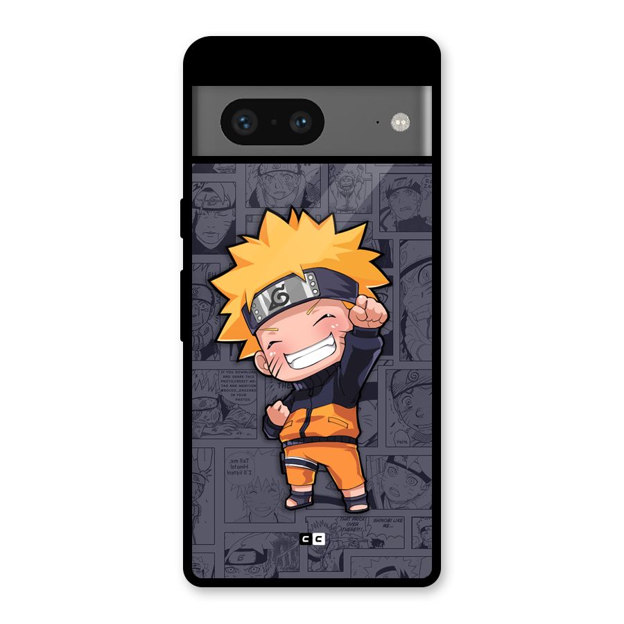 Cute Naruto Uzumaki Glass Back Case for Google Pixel 7