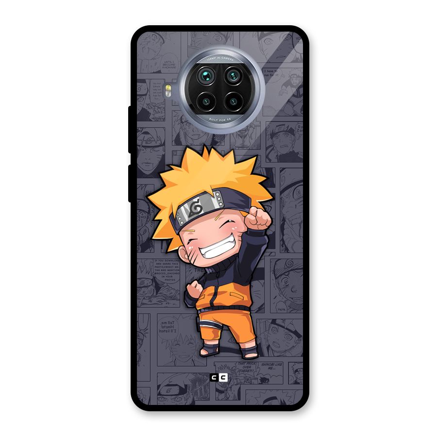 Cute Naruto Uzumaki Glass Back Case for Mi 10i