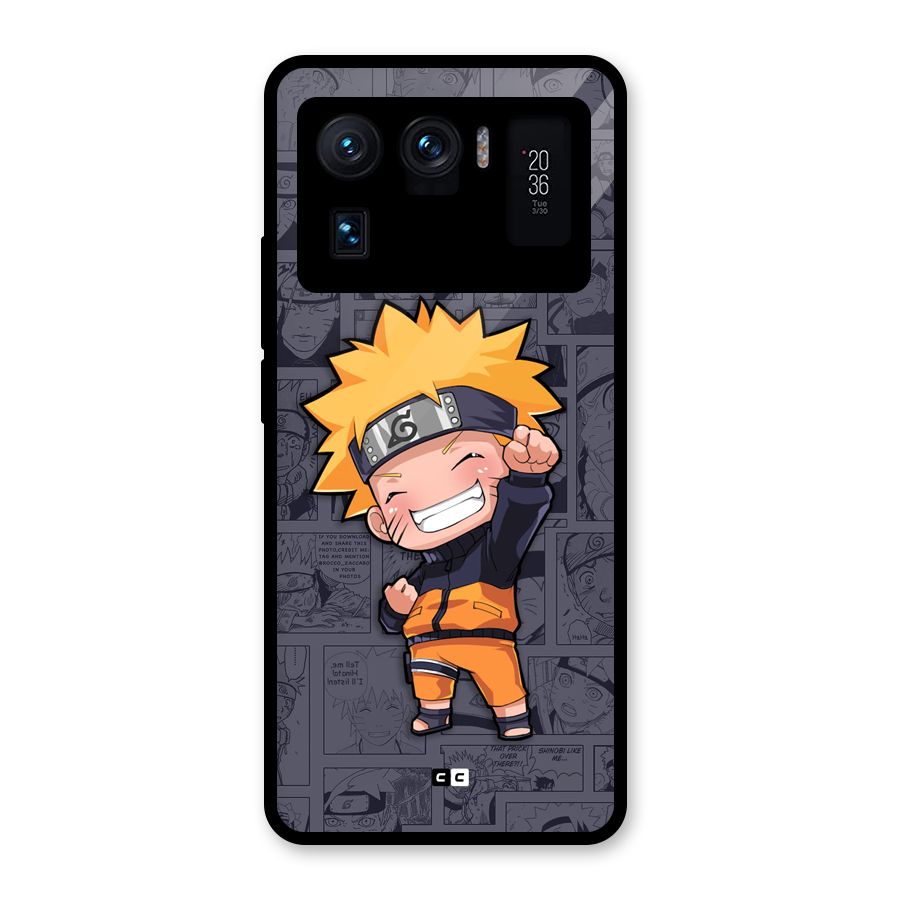Cute Naruto Uzumaki Glass Back Case for Mi 11 Ultra