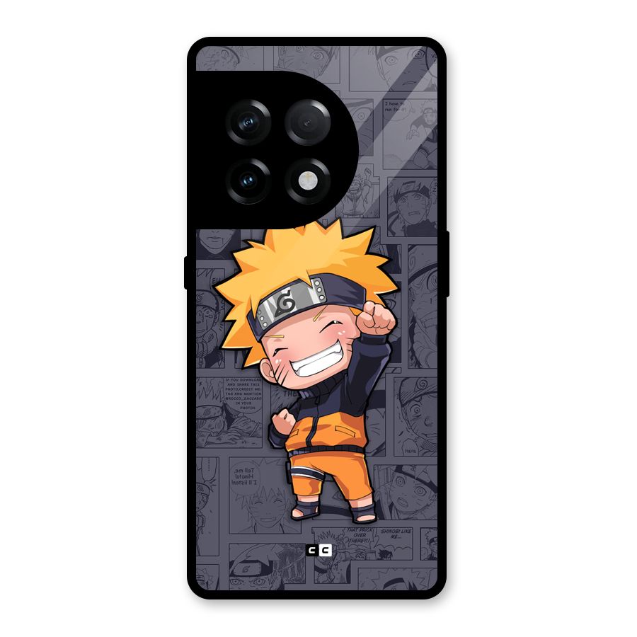 Cute Naruto Uzumaki Glass Back Case for OnePlus 11R