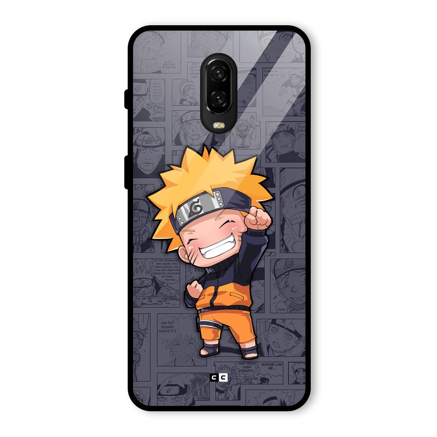Cute Naruto Uzumaki Glass Back Case for OnePlus 6T