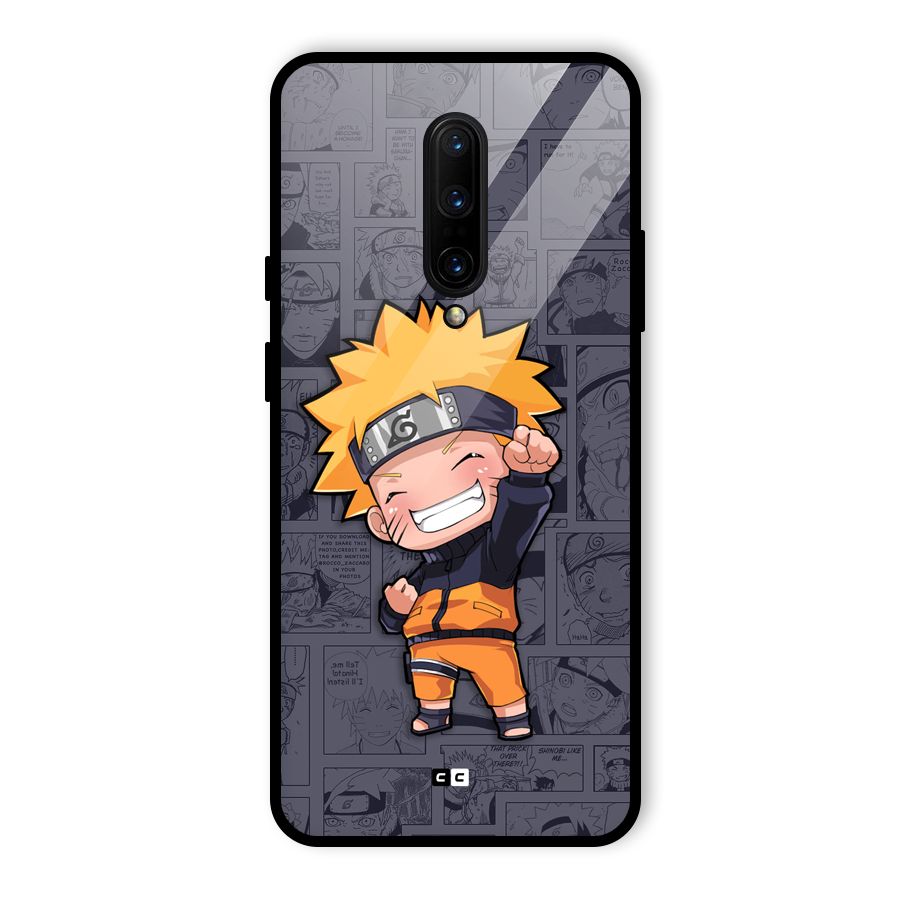 Cute Naruto Uzumaki Glass Back Case for OnePlus 7 Pro