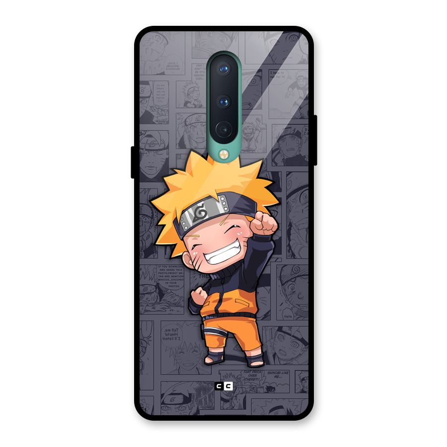Cute Naruto Uzumaki Glass Back Case for OnePlus 8