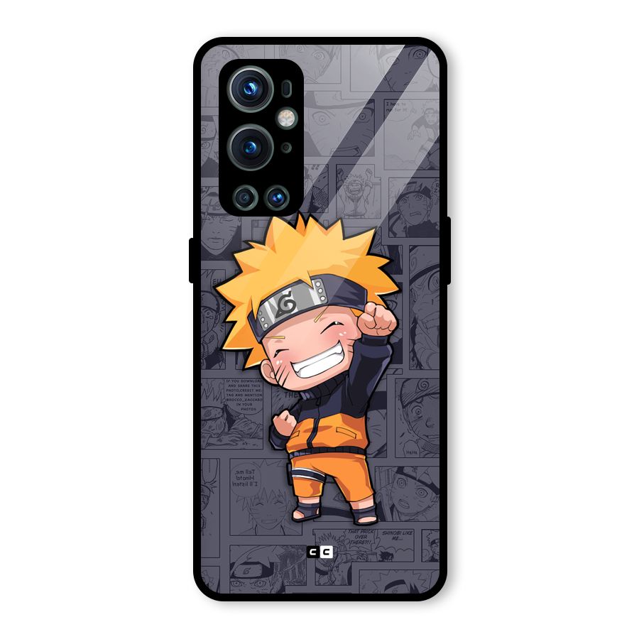 Cute Naruto Uzumaki Glass Back Case for OnePlus 9 Pro