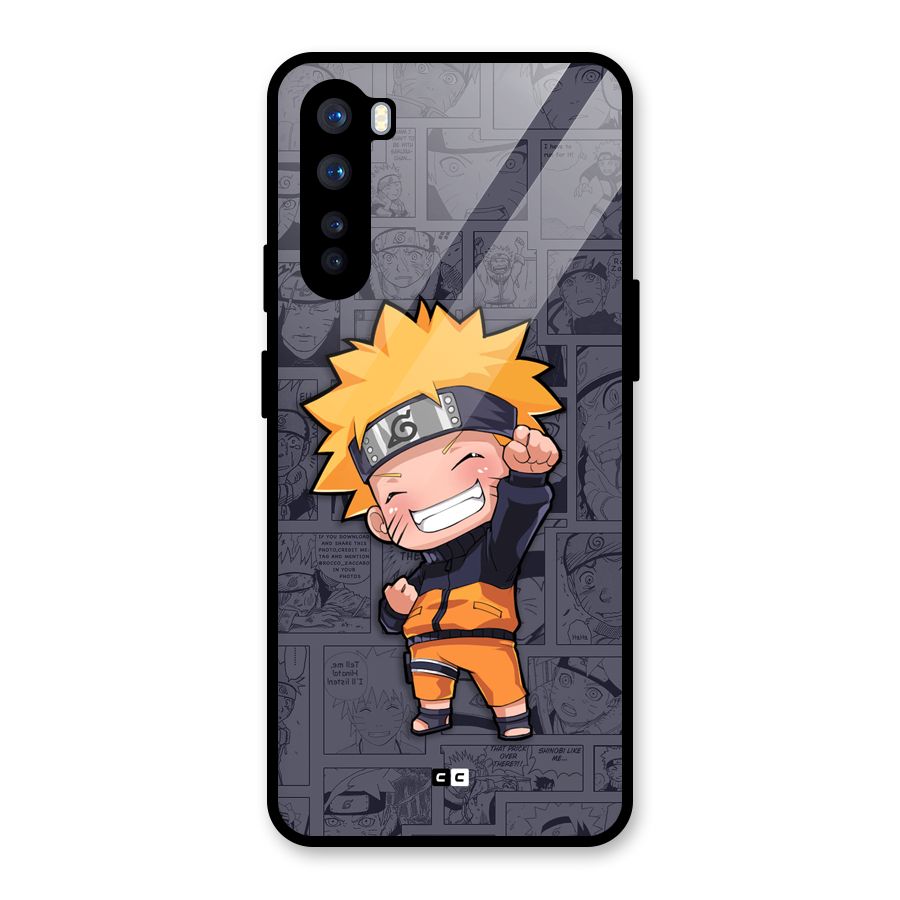 Cute Naruto Uzumaki Glass Back Case for OnePlus Nord