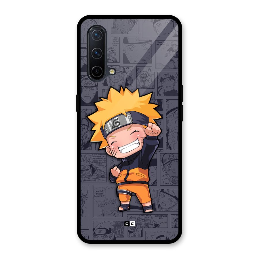 Cute Naruto Uzumaki Glass Back Case for OnePlus Nord CE 5G