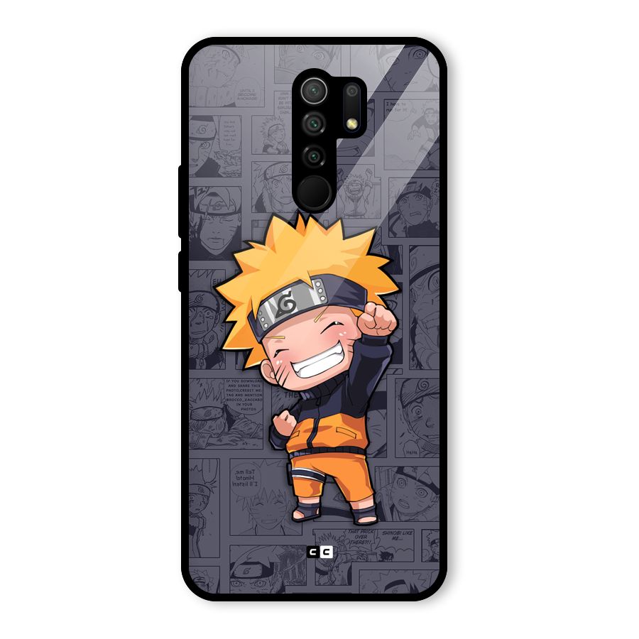 Cute Naruto Uzumaki Glass Back Case for Poco M2